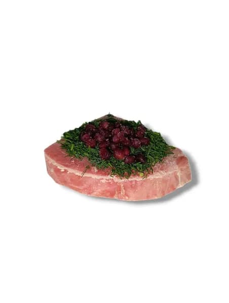 Стейк тунца с укропом и гранатом, кг