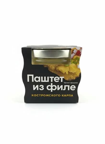 Паштет из филе Костромского карпа ст.б.100 гр.